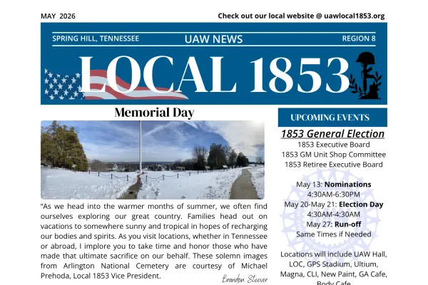 UAW News May 26