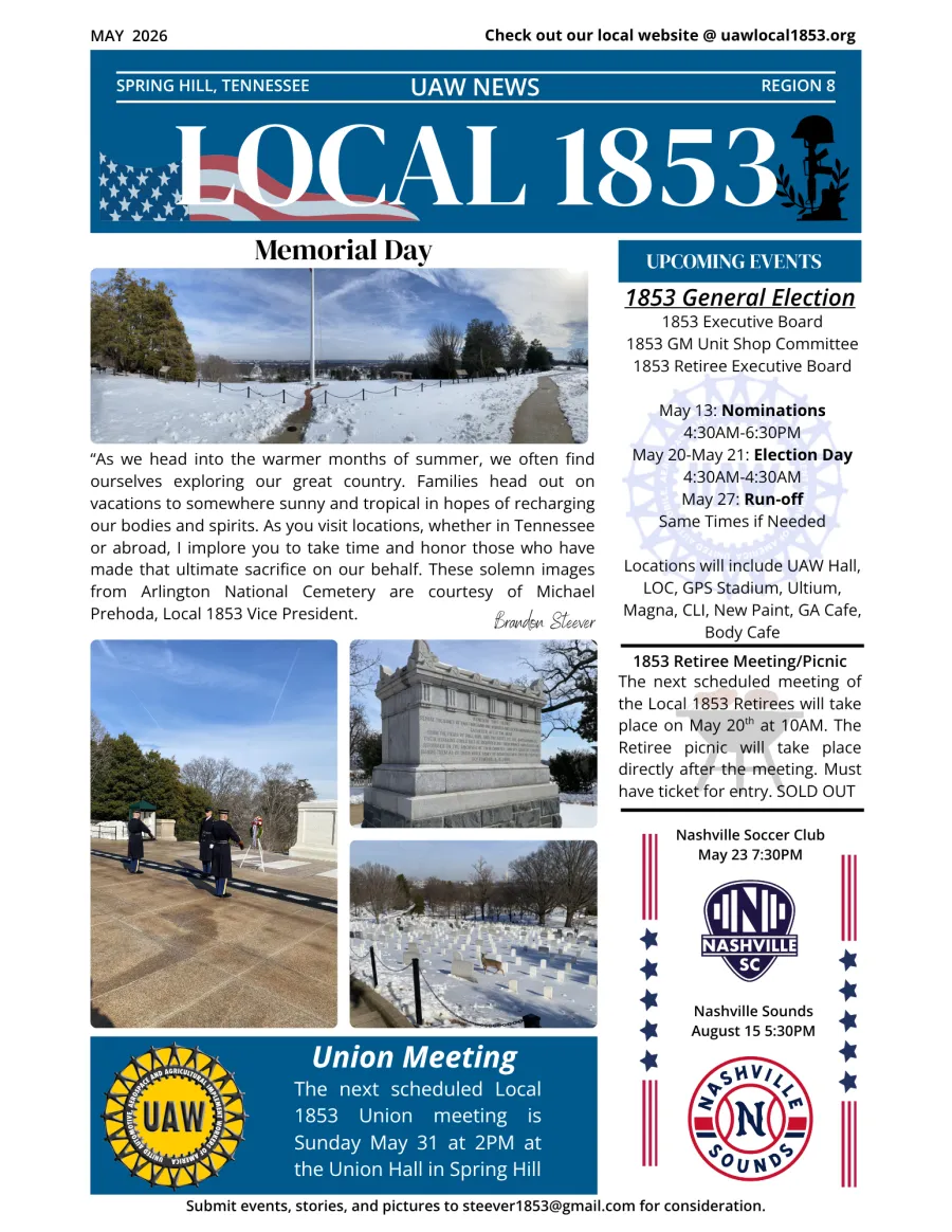 UAW News May 26
